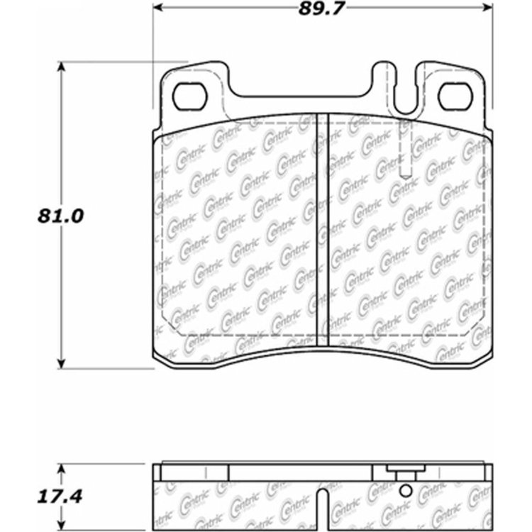 PosiQuiet Semi Met Pads 1991-1999 Mercedes-Benz 300SD 300SE S320 S350
