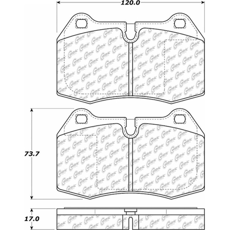 PosiQuiet Semi Met Pads 1993-2002 BMW Ferrari 550 Maranello 840Ci 850Ci 850CSi