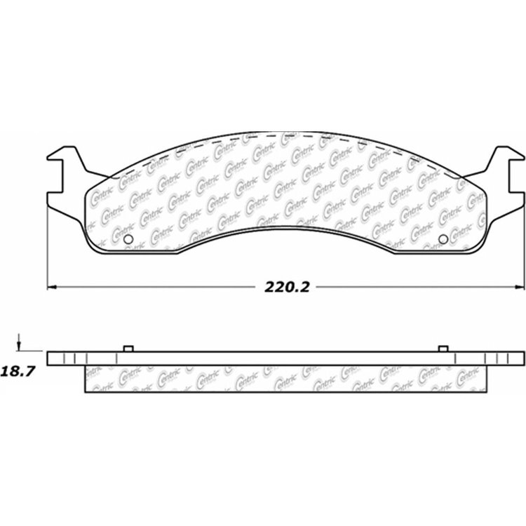 PosiQuiet Semi Met Pads 1995-2007 Ford E-150 E-150 Econoline E-250 E-250 Econoline E-250 Super Duty