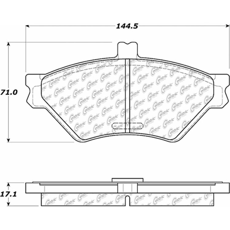 PosiQuiet Semi Met Pads 1995-1997 Ford Lincoln Mercury Crown Victoria Grand Marquis Town Car
