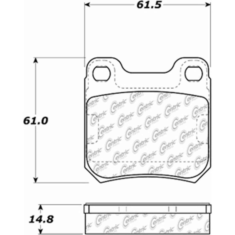 PosiQuiet Semi Met Pads 1997-2000 Cadillac Catera