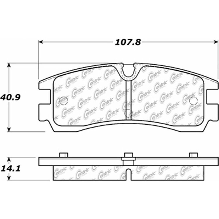 PosiQuiet Semi Met Pads 1998-2003 Cadillac Seville