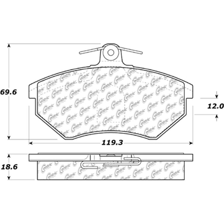 PosiQuiet Semi Met Pads 1980-1997 Audi Volkswagen 5000 80 80 Quattro 90 90 Quattro Corrado Golf Jetta Passat