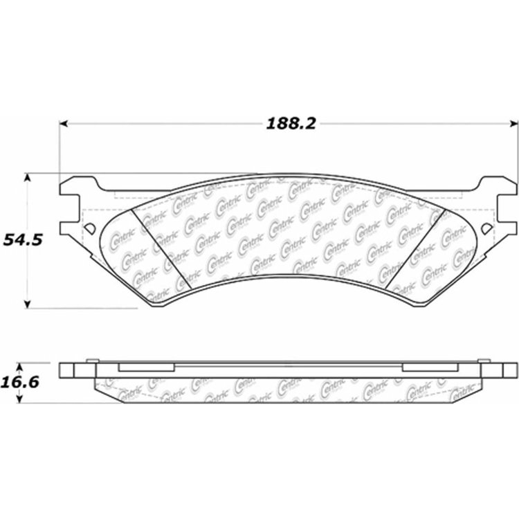 PosiQuiet Semi Met Pads 1999-2007 Ford E-150 E-150 Econoline E-250 E-250 Econoline E-250 Super Duty