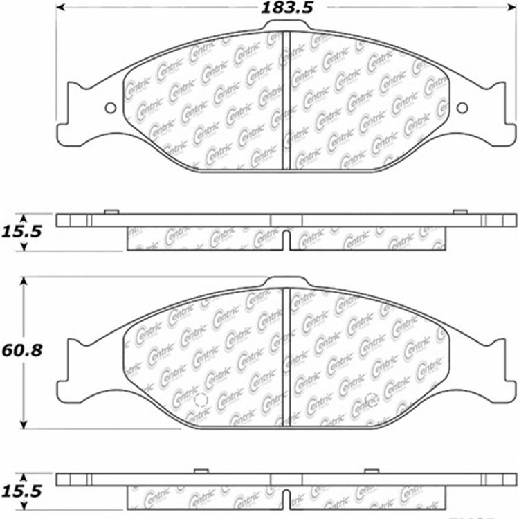 PosiQuiet Semi Met Pads 1999-2004 Ford Mustang