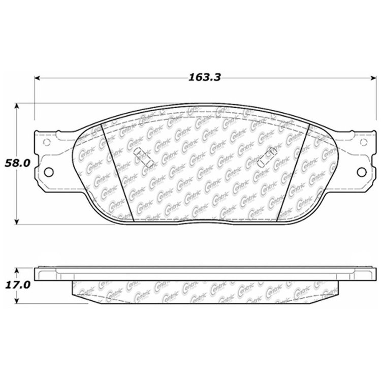 PosiQuiet Semi Met Pads 2000-2006 Ford Jaguar Lincoln LS S-Type Thunderbird