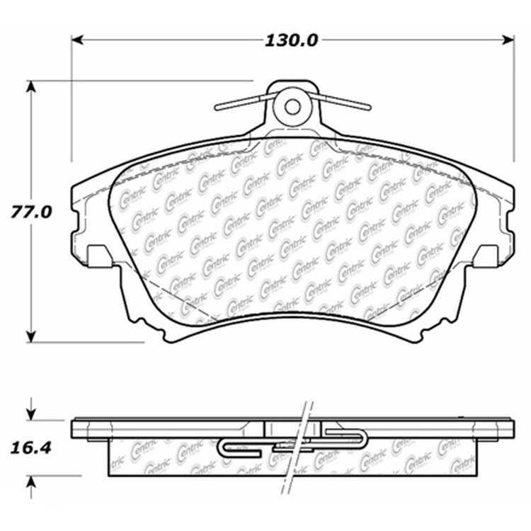 PosiQuiet Semi Met Pads 2000-2007 Smart Volvo Forfour S40 V40