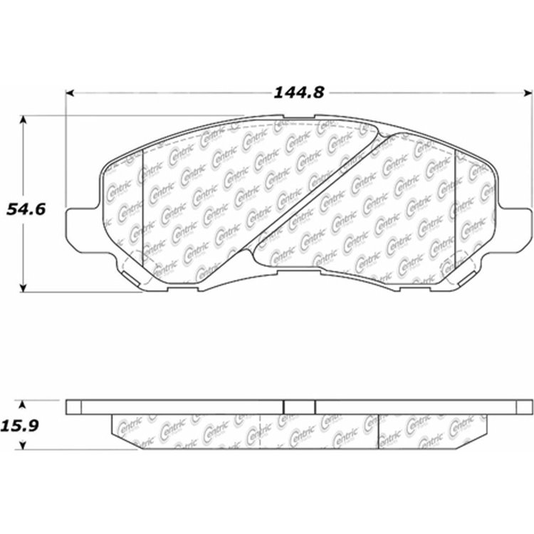 PosiQuiet Semi Met Pads 2013-2014 Chrysler 200