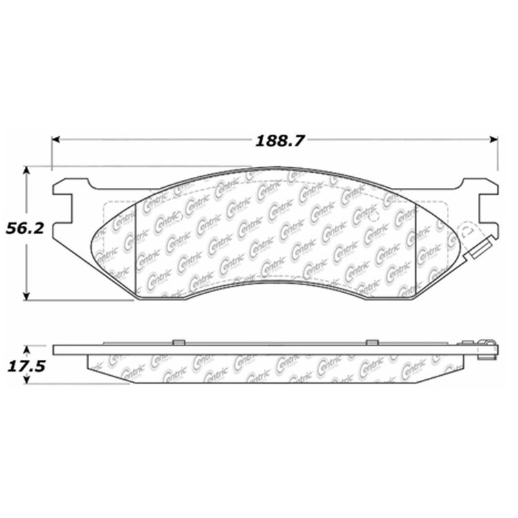 PosiQuiet Semi Met Pads 2002-2006 Dodge Durango Ram 1500