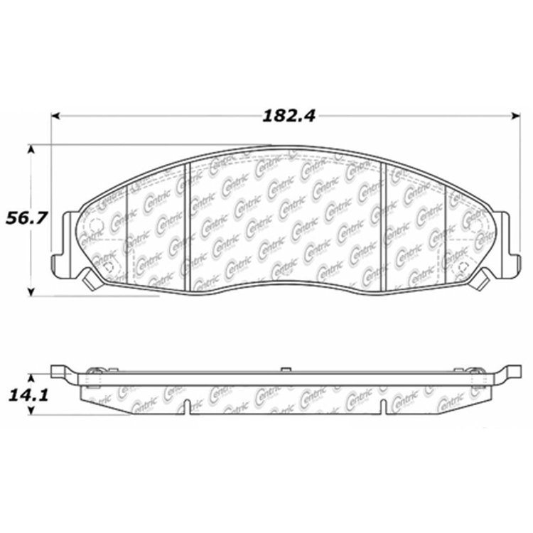 PosiQuiet Semi Met Pads 2003-2008 Cadillac Pontiac CTS Grand Prix STS