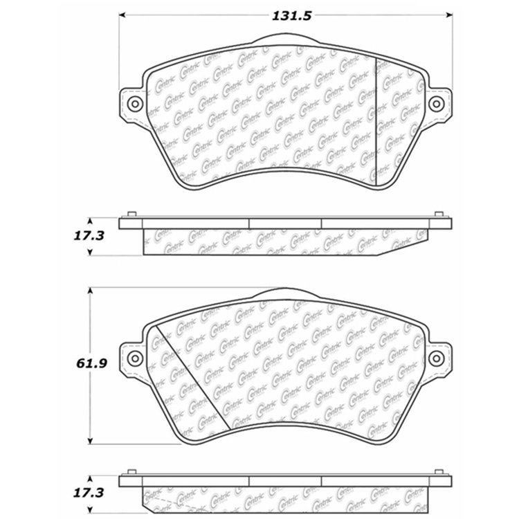 PosiQuiet Semi Met Pads 2002-2005 Land Rover Freelander