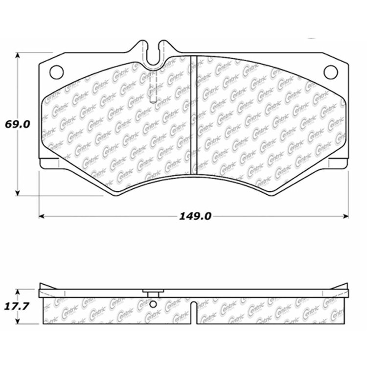 PosiQuiet Semi Met Pads 2002-2013 Mercedes-Benz G500 G55 AMG G550