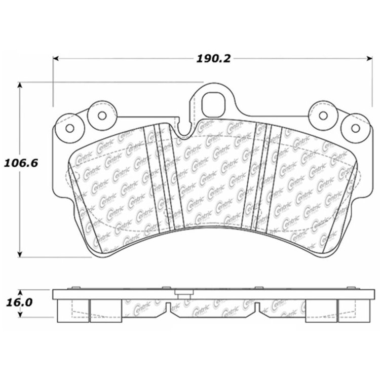 PosiQuiet Semi Met Pads 2003-2015 Audi Porsche Volkswagen Cayenne Q7 Touareg