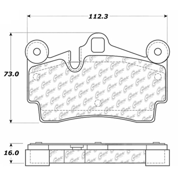 PosiQuiet Semi Met Pads 2003-2015 Audi Porsche Volkswagen Cayenne Q7 Touareg
