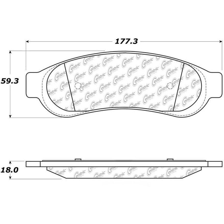 PosiQuiet Semi Met Pads 2005-2010 Ford F-250 Super Duty F-350 Super Duty