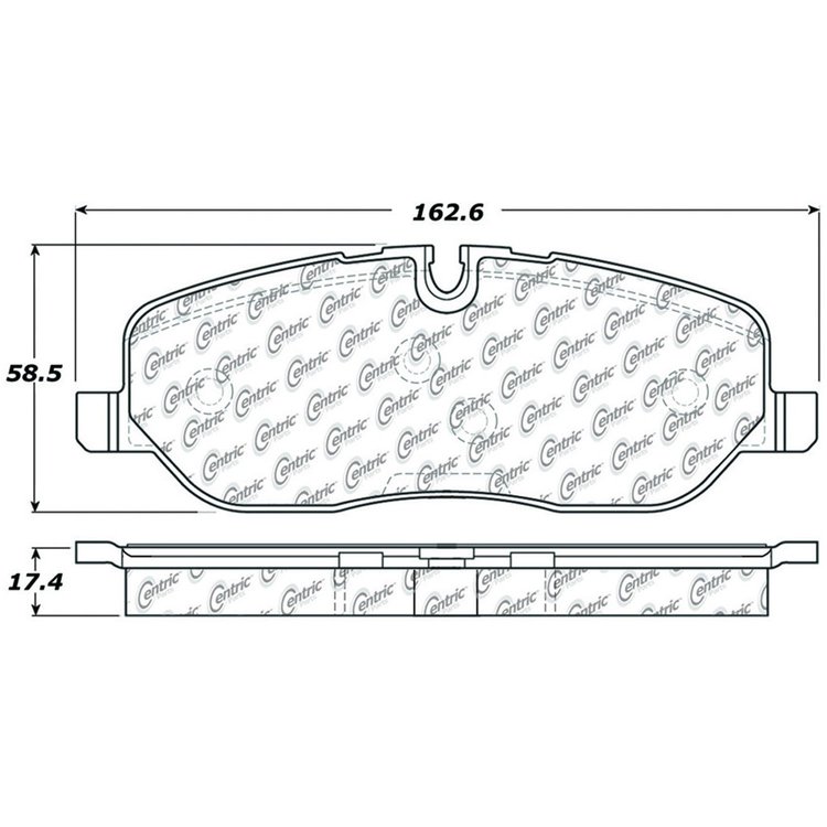 PosiQuiet Semi Met Pads 2005-2009 Land Rover LR3 Range Rover Range Rover Sport
