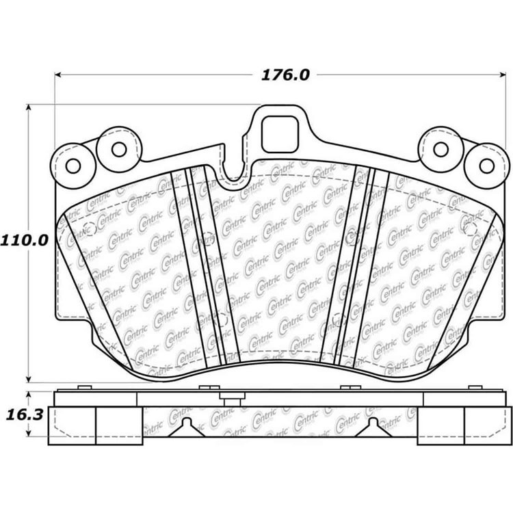 PosiQuiet Semi Met Pads 2008-2016 Audi R8 RS5