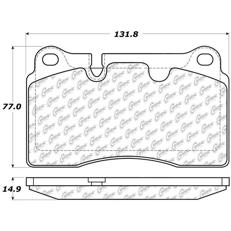 PosiQuiet Semi Met Pads 2006-2016 Chevrolet Volkswagen Camaro Corvette Touareg