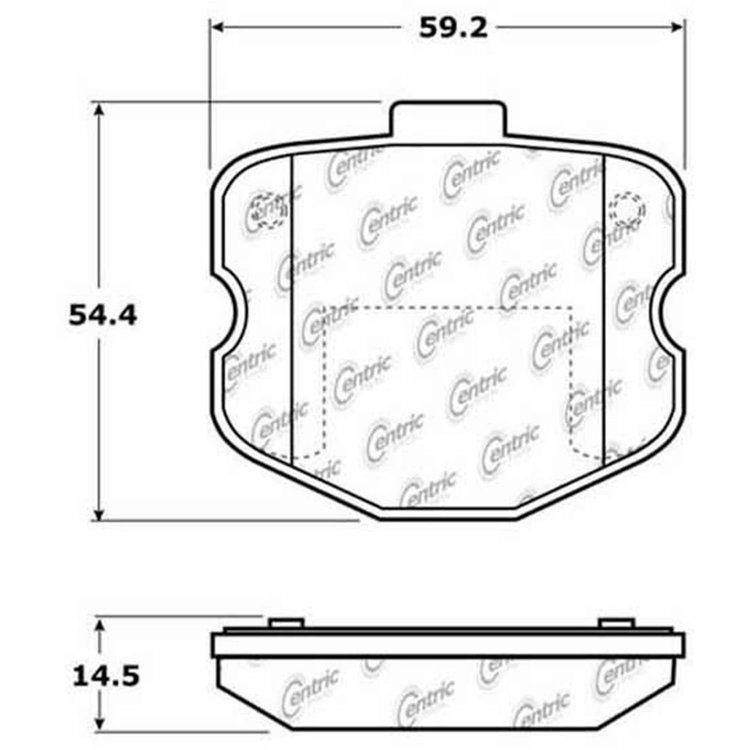 PosiQuiet Semi Met Pads 2006-2013 Chevrolet Corvette