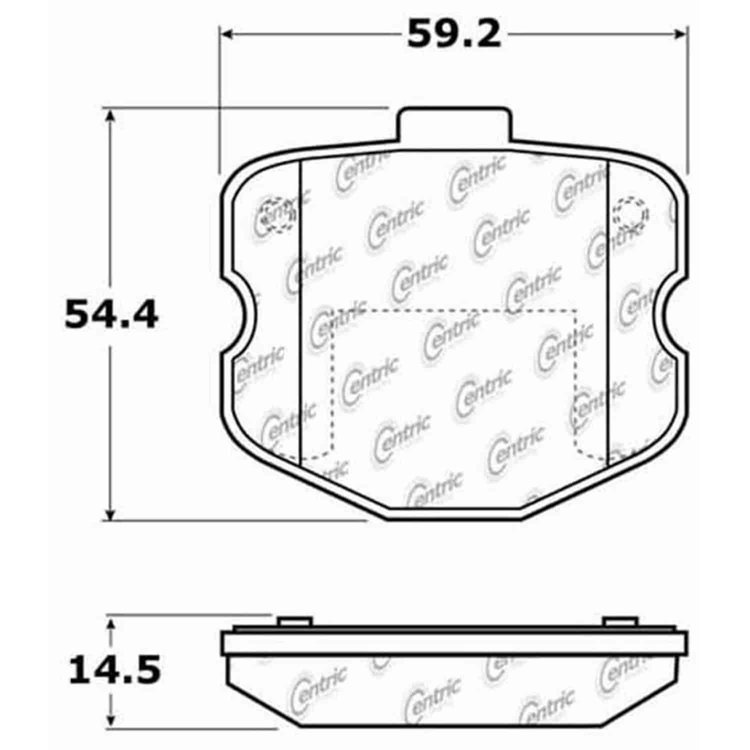 PosiQuiet Semi Met Pads 2006-2013 Chevrolet Corvette