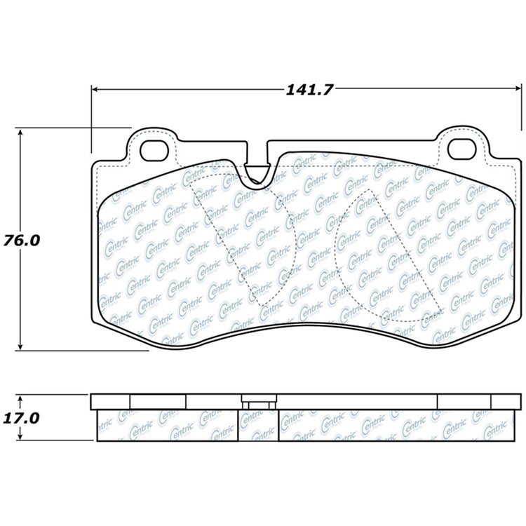 PosiQuiet Semi Met Pads 2007-2014 Mercedes-Benz CL550 CL600 S350 S400 S450 S550 S600 SL550