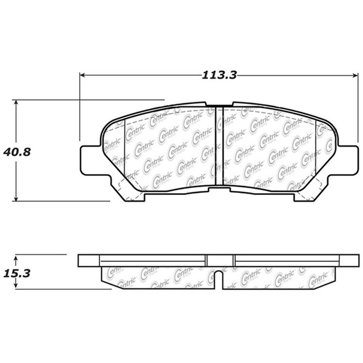 PosiQuiet Semi Met Pads 2002-2006 Dodge Freightliner Sprinter 2500 Sprinter 3500
