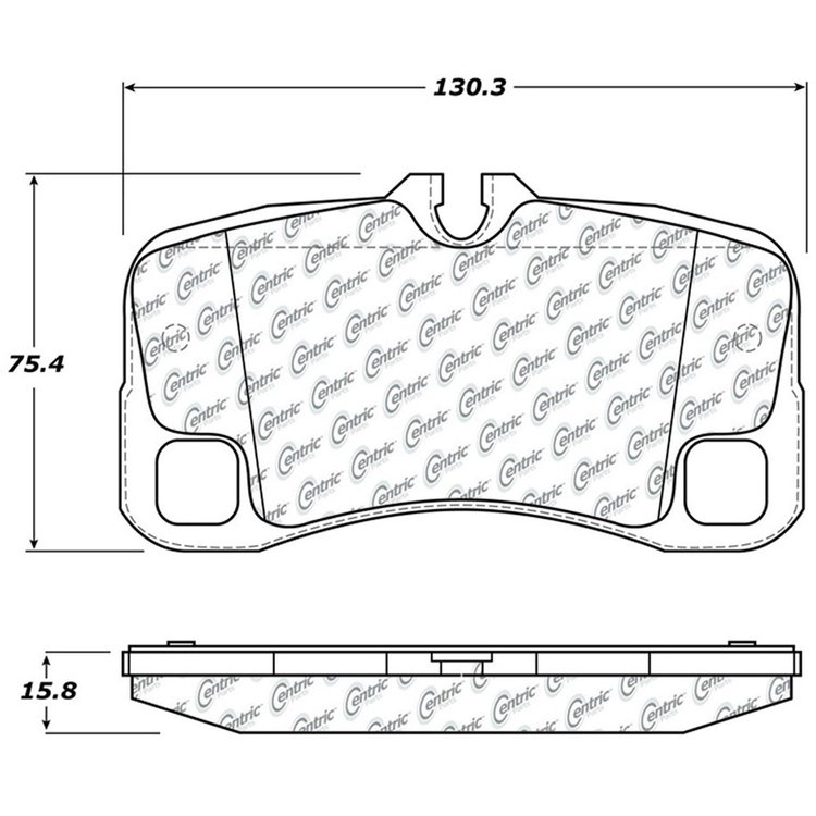 PosiQuiet Semi Met Pads 2007-2013 Porsche 911