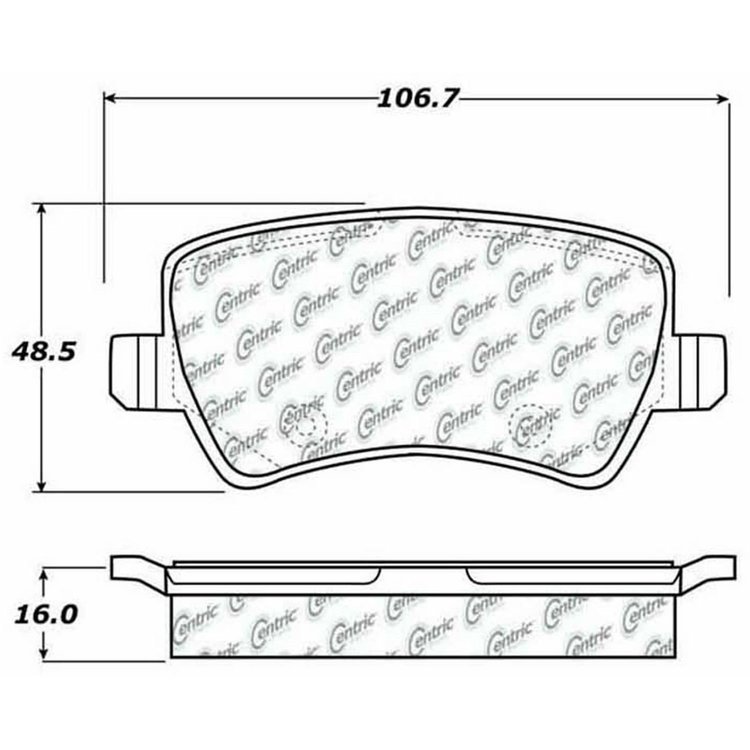 PosiQuiet Semi Met Pads 2012-2015 Land Rover LR2 Range Rover Evoque