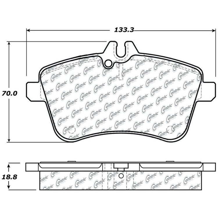 PosiQuiet Semi Met Pads 2006-2011 Mercedes-Benz B200