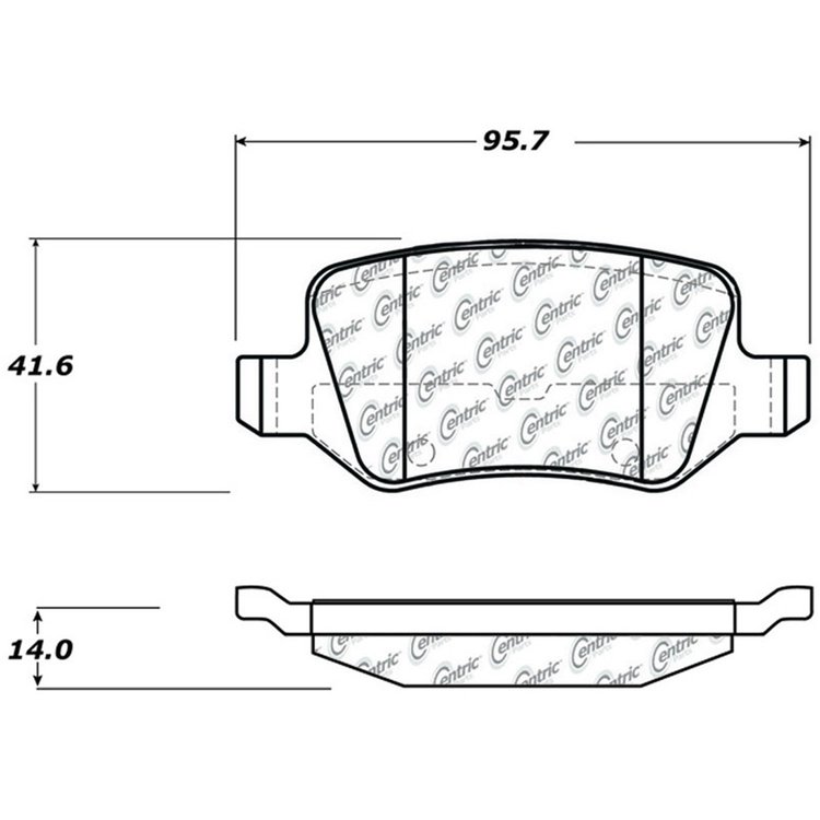 PosiQuiet Semi Met Pads 2000-2011 Mercedes-Benz A190 B200