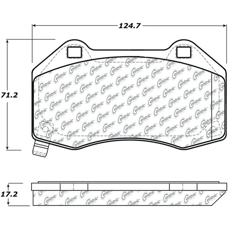 PosiQuiet Semi Met Pads 2005-2010 Chevrolet Renault Cobalt HHR Megane