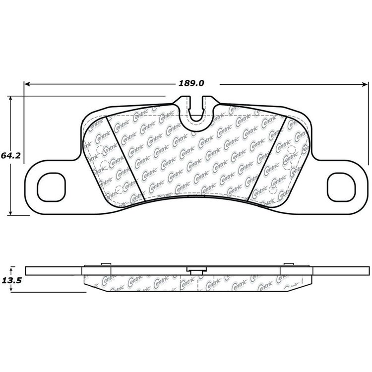 PosiQuiet Semi Met Pads 2009-2010 Porsche Cayenne