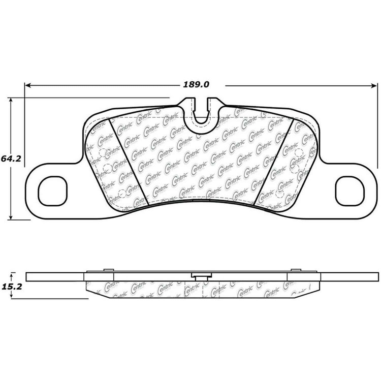 PosiQuiet Semi Met Pads 2011-2016 Porsche Cayenne