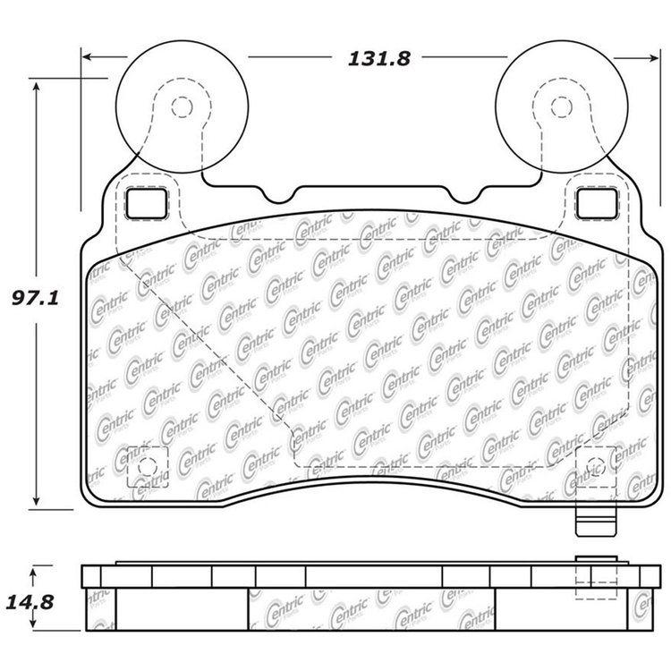 PosiQuiet Semi Met Pads 2010-2015 Chevrolet Camaro