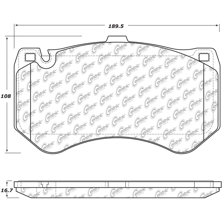 PosiQuiet Semi Met Pads 2010-2016 Mercedes-Benz AMG GT S CLS63 AMG CLS63 AMG S E63 AMG E63 AMG S S63