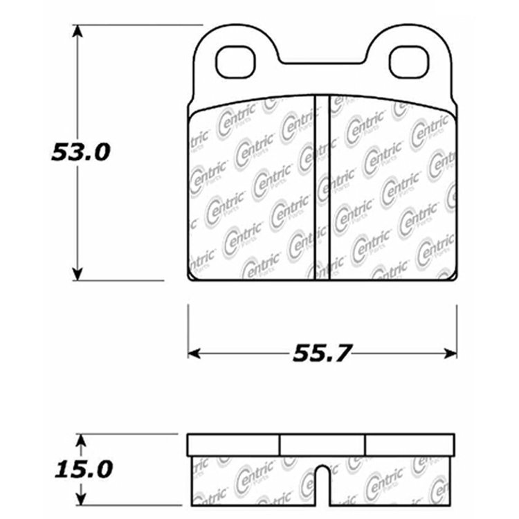 PosiQuiet Ceramic Pads 1963-1995 Alfa Romeo BMW Opel Porsche Saab Simca Volkswagen 1000 1118 1204 2.