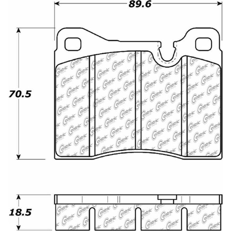 PosiQuiet Ceramic Pads 1976-1988 BMW Maserati 425 528i 530i 630CSi 633CSi 733i 735i Biturbo M5 M6 Spyder