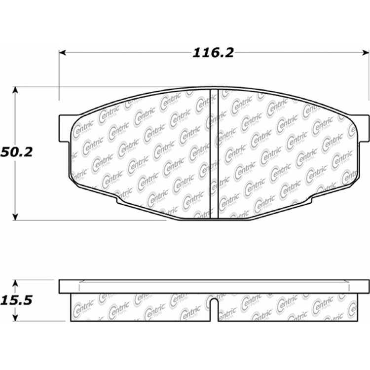 PosiQuiet Ceramic Pads 1981-1995 Toyota Cressida Pickup