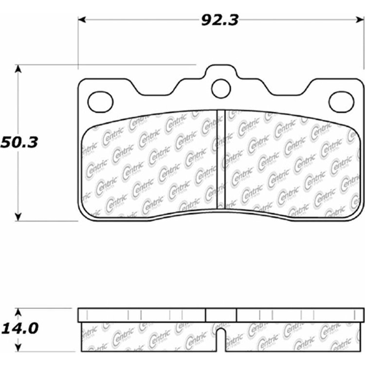 PosiQuiet Ceramic Pads 1983-1984 Toyota Cressida