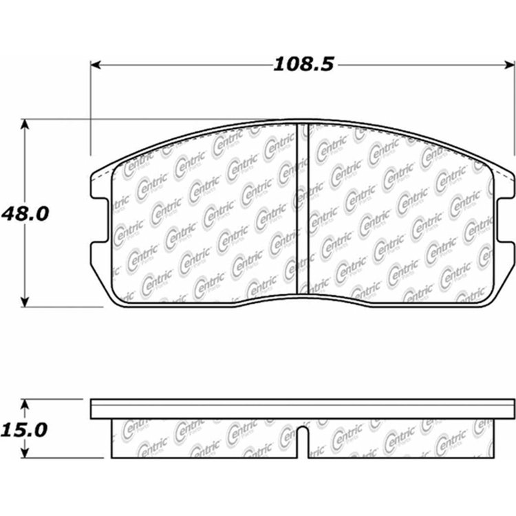 PosiQuiet Ceramic Pads 1985-1990 Dodge Mitsubishi Plymouth Colt Mirage
