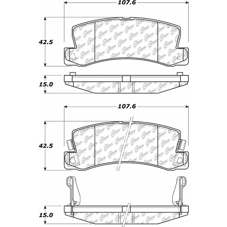 PosiQuiet Ceramic Pads 1986-2003 Lexus Toyota Camry Celica ES250 ES300 RX300 Solara