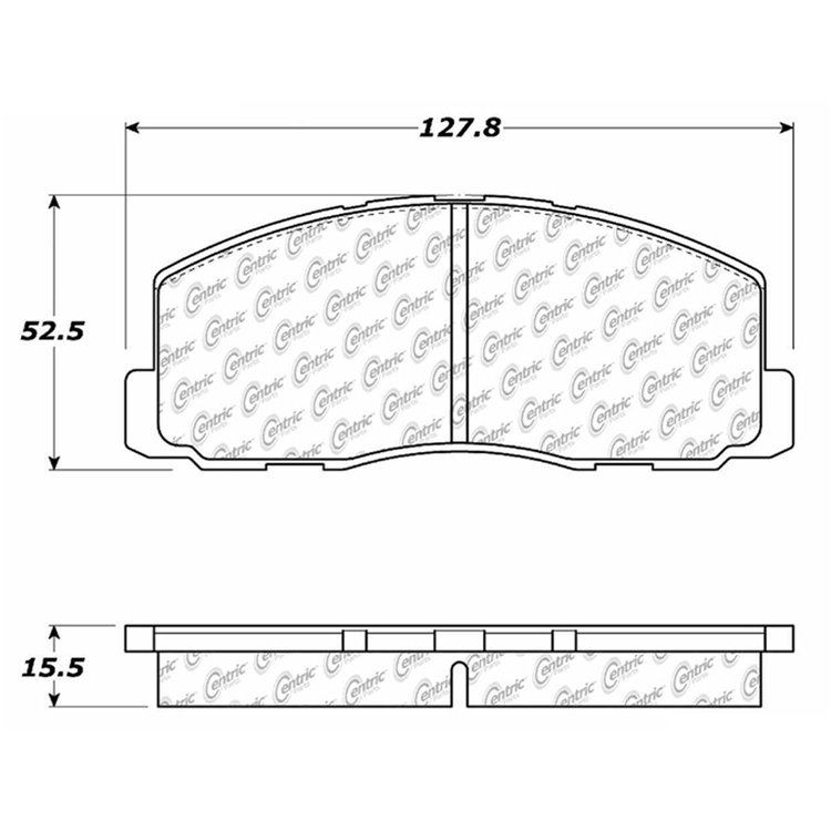 PosiQuiet Ceramic Pads 1983-1991 Dodge Eagle Mitsubishi Plymouth 2000 GTX Colt Cordia Galant Laser Mirage Summit Tredia
