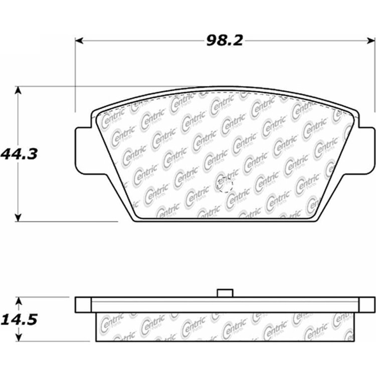 PosiQuiet Ceramic Pads 1985-1994 Dodge Eagle Mitsubishi Plymouth 2000 GTX Colt Eclipse Galant Laser Mirage Summit Talon