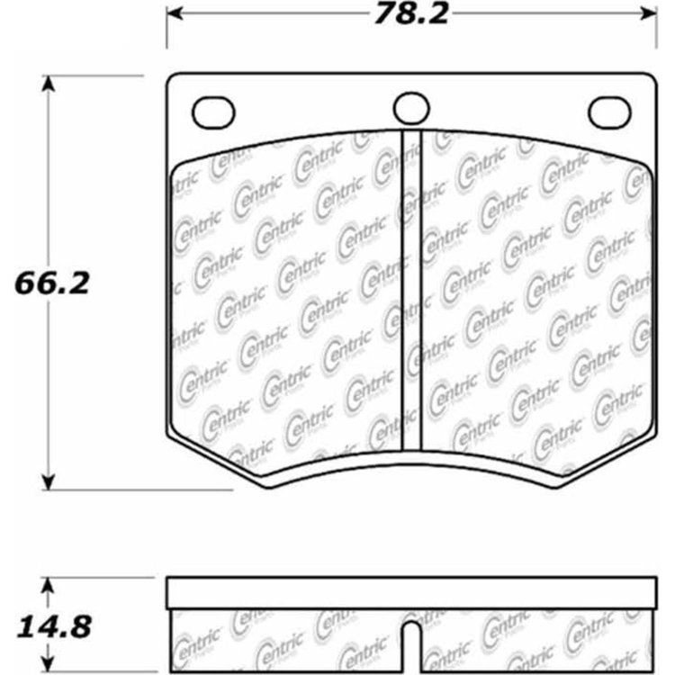 PosiQuiet Ceramic Pads 1967-1990 Bentley DeLorean Hyundai Lotus Mercury Morgan Rolls Royce Triumph T