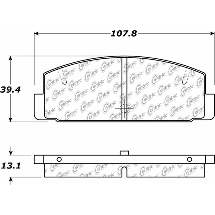 PosiQuiet Ceramic Pads 1984-2005 Mazda 6 Protege RX-7