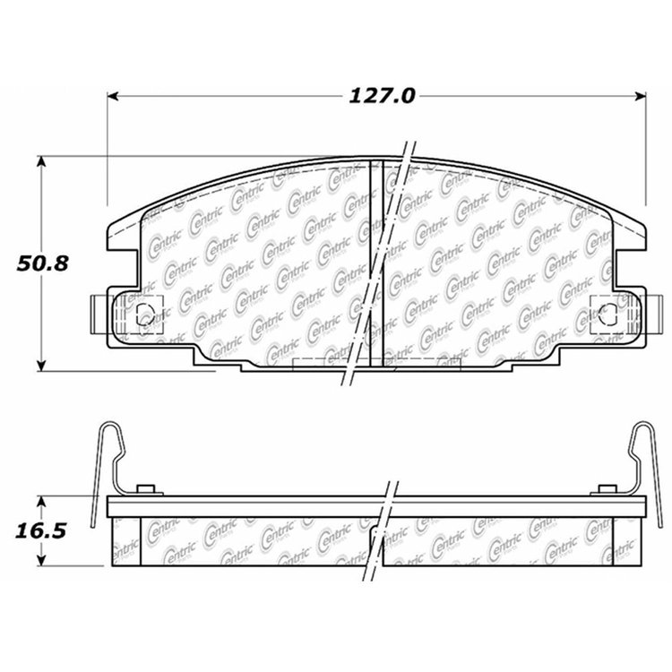 PosiQuiet Ceramic Pads 1986-2006 Chevrolet Honda Isuzu Amigo LUV Passport Pickup Rodeo Trooper