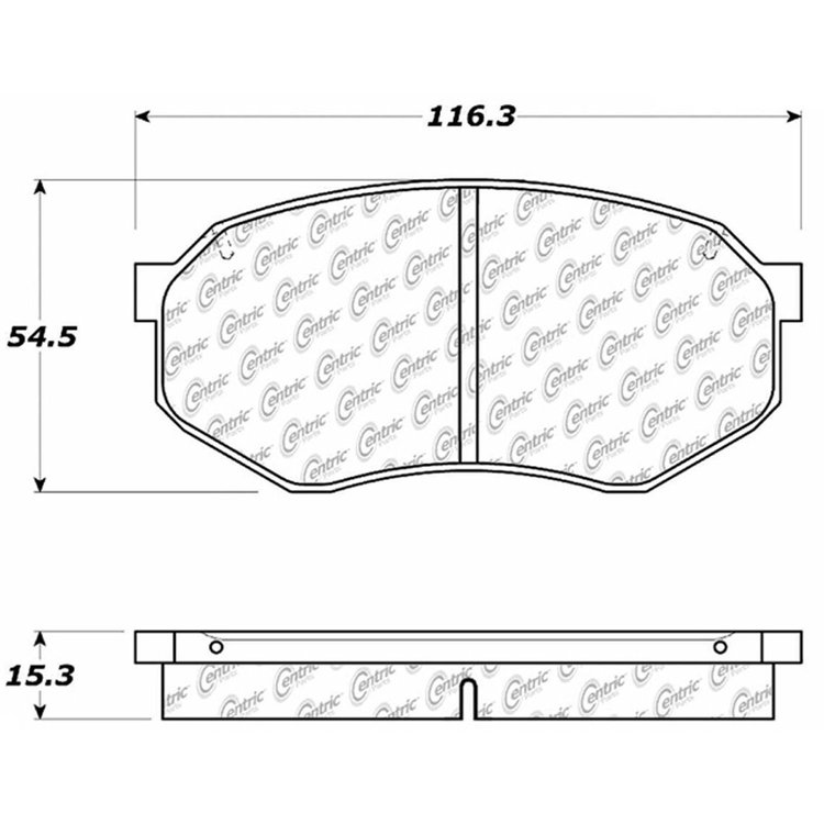 PosiQuiet Ceramic Pads 1989-1995 Toyota Cressida Pickup