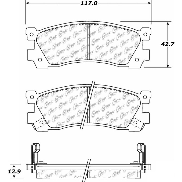 PosiQuiet Ceramic Pads 1988-1991 Mazda 929