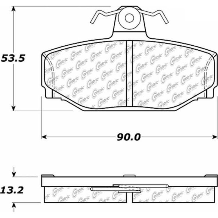 PosiQuiet Ceramic Pads 1988-2000 Volvo 740 760 780 850 940 960 S70 S90 V70 V90