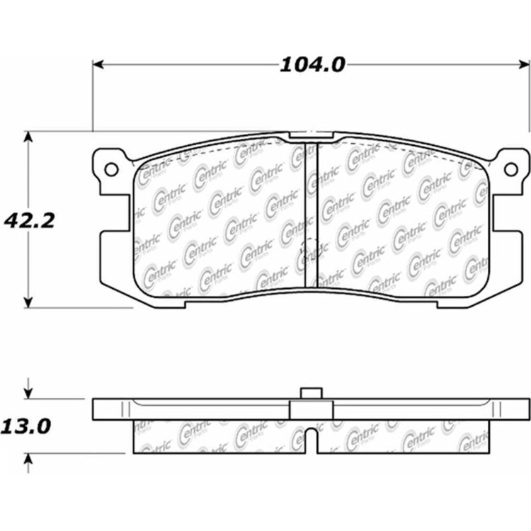 PosiQuiet Ceramic Pads 1988-1992 Ford Mazda 626 MX-6 Probe